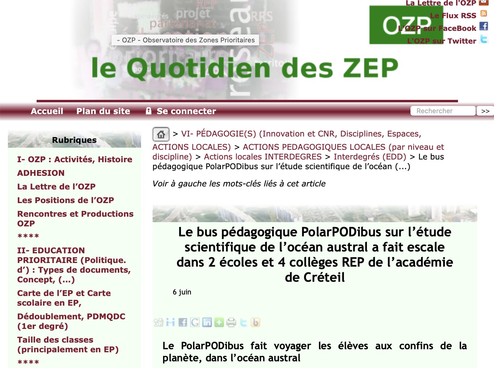 The PolarPODibus Made a Stop at Albert-Camus College in Vierzon
