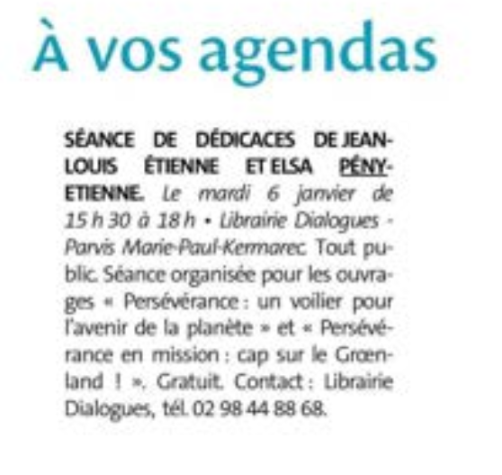 A vos agendas – Le télégramme