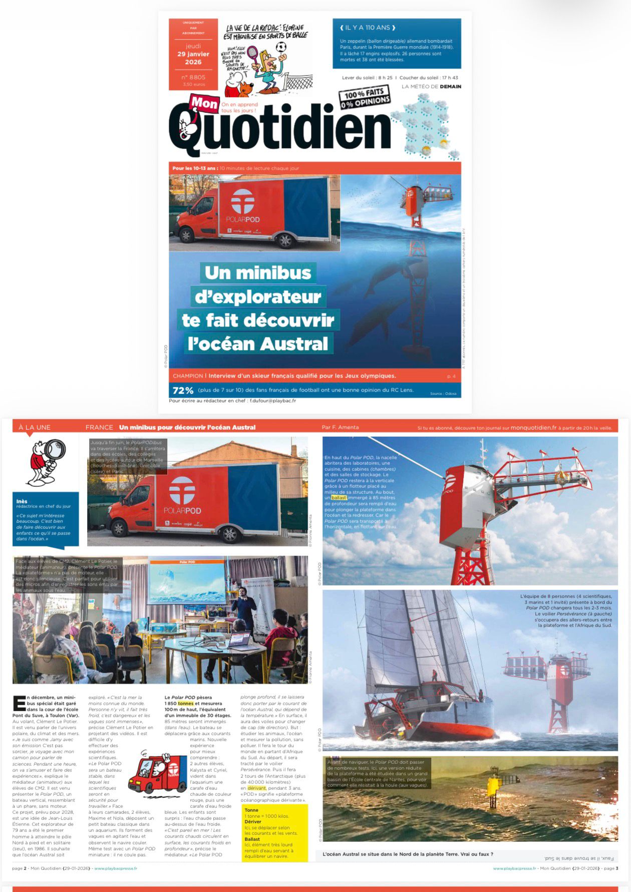 Un minibus d&rsquo;explorateur te fait découvrir l&rsquo;océan Austral – Mon Quotidien